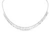 Thumbnail Image 0 of Textured Mini Disc Choker Necklace in Sterling Silver - 16"
