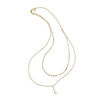 Thumbnail Image 2 of Made in Italy Double Strand Choker Necklace in 14K Gold - 16"