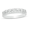 Thumbnail Image 0 of 1/2 CT. T.W. Oval and Round Diamond Double Row Band in 14K White Gold