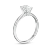 Thumbnail Image 2 of 1 CT. Certified Oval Lab-Created Diamond Solitaire Engagement Ring in 14K White Gold (F/VS2)