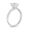Thumbnail Image 2 of 1-1/2 CT. Certified Oval Lab-Created Diamond Solitaire Engagement Ring in 14K White Gold (F/VS2)