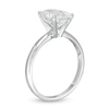 Thumbnail Image 2 of 2 CT. Certified Oval Lab-Created Diamond Solitaire Engagement Ring in 14K White Gold (F/VS2)