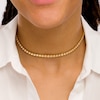 Thumbnail Image 1 of 2 CT. T.W. Diamond Tennis Choker Necklace in 10K Gold - 16"