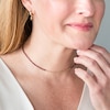 Thumbnail Image 2 of Elliot Young Garnet and Polished Bead Choker Necklace in 14K Gold – 16"