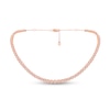 Thumbnail Image 0 of 2 CT. T.W. Diamond Tennis Choker Necklace in 10K Rose Gold - 16"