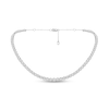 Thumbnail Image 0 of 2 CT. T.W. Diamond Tennis Choker Necklace in 10K White Gold - 16"
