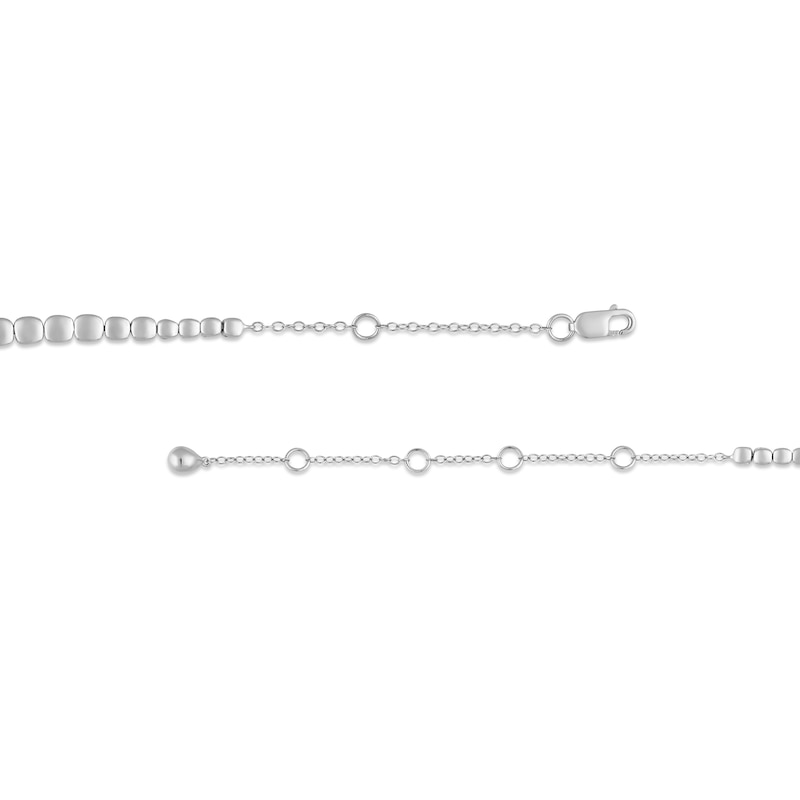 2 CT. T.W. Diamond Tennis Choker Necklace in 10K White Gold - 16"
