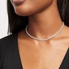 Thumbnail Image 1 of 4 CT. T.W. Lab-Created Diamond Eternity Choker Necklace in 10K White Gold - 15.0"