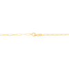 Thumbnail Image 1 of 2.1mm Paper Clip Chain Choker Necklace in Hollow 14K Gold - 16"