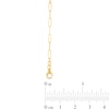 Thumbnail Image 2 of 2.1mm Paper Clip Chain Choker Necklace in Hollow 14K Gold - 16"