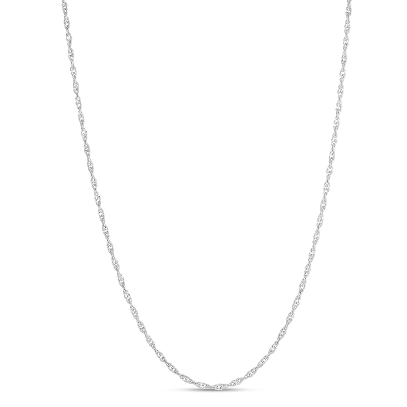 1.8mm Singapore Chain Choker Necklace in Hollow Sterling Silver - 16"