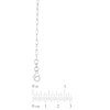 Thumbnail Image 3 of 1.8mm Diamond-Cut Paper Clip Chain Choker Necklace in Solid Sterling Silver  - 16"