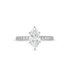Thumbnail Image 3 of 1-3/4 CT. T.W. Certified Marquise-Cut Lab-Created Diamond Engagement Ring in 14K White Gold (F/VS2)
