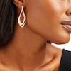 Thumbnail Image 1 of 54.0mm Sculpted Hollow 14K Gold Hoop Earrings