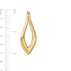Thumbnail Image 2 of 54.0mm Sculpted Hollow 14K Gold Hoop Earrings