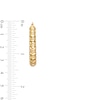 Thumbnail Image 2 of 31.0mm Sculpted Hollow 14K Gold Hoop Earrings