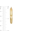 Thumbnail Image 2 of 35.6mm Sculpted Hollow 14K Gold Hoop Earrings