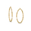 Thumbnail Image 0 of 54.0mm Sculpted Hollow 14K Gold Hoop Earrings