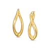 Thumbnail Image 0 of 21.0mm Sculpted Hollow 14K Gold Hoop Earrings