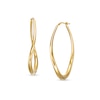 Thumbnail Image 0 of 58.0mm Sculpted Hollow 14K Gold Hoop Earrings