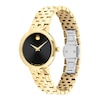 Thumbnail Image 1 of Ladies' Movado Museum® Classic Gold-Tone PVD Watch with Black Dial (Model: 0607847)