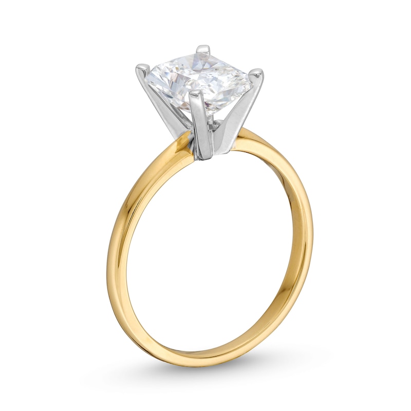 2 CT. Certified Radiant-Cut Lab-Created Diamond Solitaire Engagement Ring in 14K Gold (F/VS2)