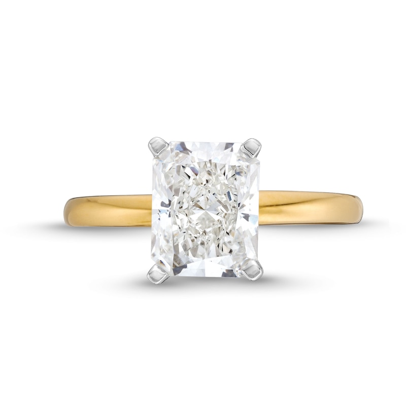 2 CT. Certified Radiant-Cut Lab-Created Diamond Solitaire Engagement Ring in 14K Gold (F/VS2)