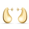 Thumbnail Image 0 of Sculpted Droplet Hoop Earrings in Hollow 14K Gold