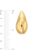 Thumbnail Image 2 of Sculpted Droplet Hoop Earrings in Hollow 14K Gold