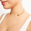Thumbnail Image 1 of Zales x SOKO Double Dash Choker Necklace in Brass with 24K Gold Plate