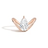 Thumbnail Image 0 of Zales x SHAHLA 3 CT. Certified Pear-Shaped Lab-Created Diamond Solitaire Dip Engagement Ring in 14K Rose Gold (F/VS2)