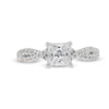 Thumbnail Image 3 of 1-3/8 CT. T.W. Certified Princess-Cut Lab-Created Diamond Twist Shank Engagement Ring in 14K White Gold (I/SI2)