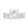 Thumbnail Image 2 of 4-1/3 CT. T.W. Princess-Cut Certified Lab-Created Diamond Bridal Set in 14K White Gold (F/VS2)