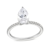 Thumbnail Image 0 of 1-5/8 CT. T.W. Certified Pear-Shaped Lab-Created Diamond Engagement Ring in 14K White Gold (F/VS2)