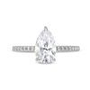 Thumbnail Image 3 of 1-5/8 CT. T.W. Certified Pear-Shaped Lab-Created Diamond Engagement Ring in 14K White Gold (F/VS2)
