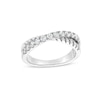 Thumbnail Image 0 of 1/2 CT. T.W. Certified Lab-Created Diamond Rope Criss-Cross Ring in 14K White Gold (F/SI2)