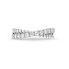 Thumbnail Image 3 of 1/2 CT. T.W. Certified Lab-Created Diamond Rope Criss-Cross Ring in 14K White Gold (F/SI2)