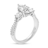 Thumbnail Image 1 of 2-3/4 CT. T.W. Pear-Shaped Certified Lab-Created Diamond Three Stone Engagement Ring in 14K White Gold (F/SI2)