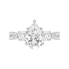 Thumbnail Image 2 of 2-3/4 CT. T.W. Pear-Shaped Certified Lab-Created Diamond Three Stone Engagement Ring in 14K White Gold (F/SI2)