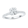 Thumbnail Image 0 of 1-1/3 CT. T.W. Certified Lab-Created Diamond Engagement Ring in 14K White Gold (F/SI2)